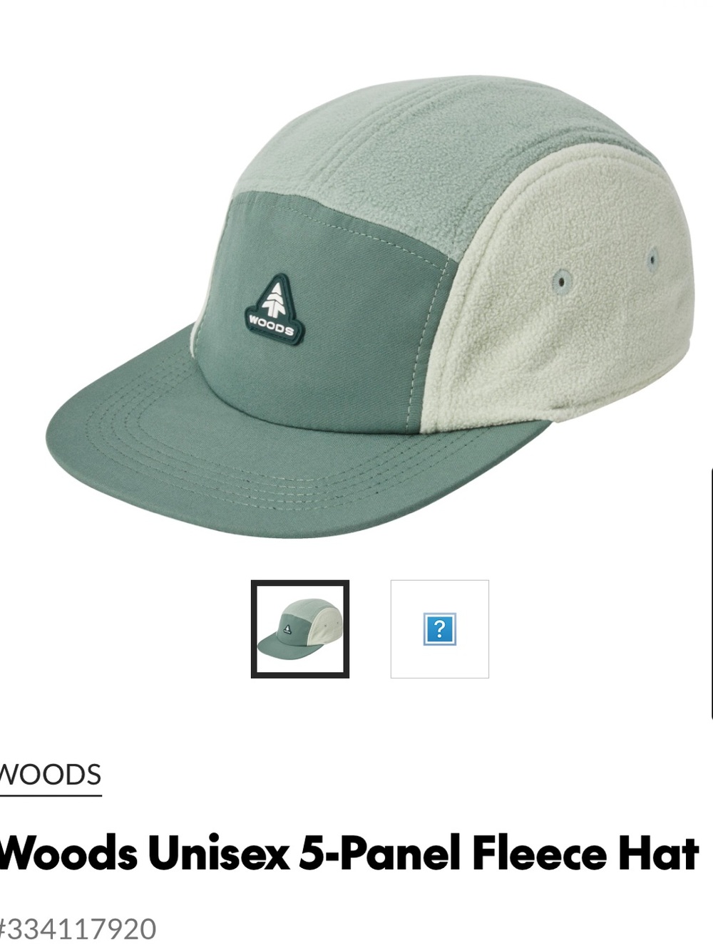 Woods 5-Panel Fleece Hat